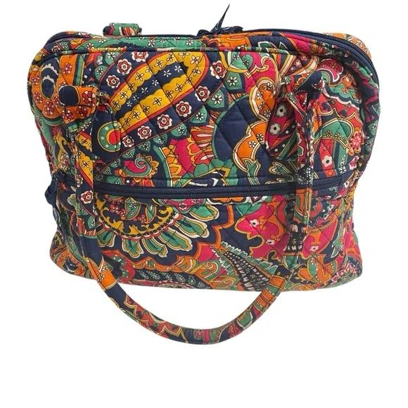 Vera Bradley Venetian Tote Double Handle Purse And Wallet ID/Money Holder - Picture 7 of 15